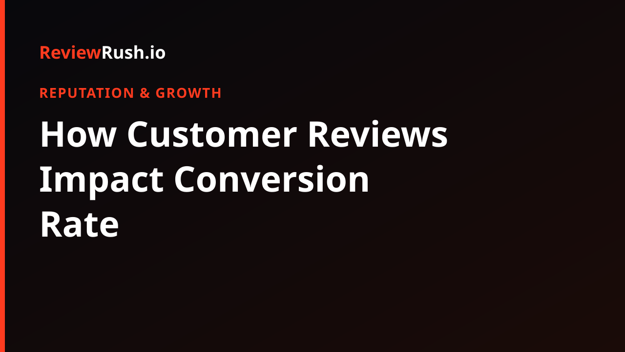How Customer Reviews Impact Conversion Rate
